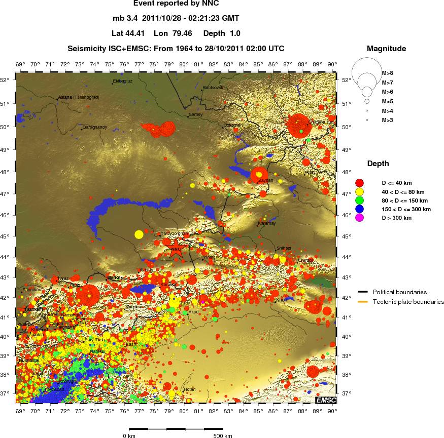 wide historical seismicity