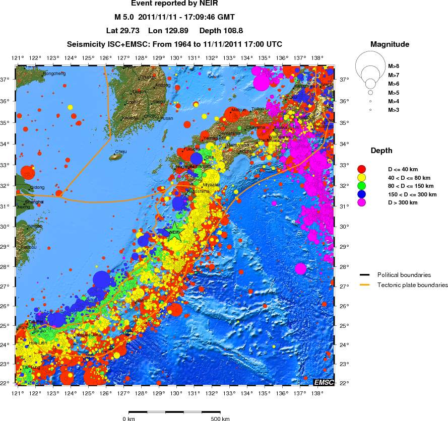 wide historical seismicity