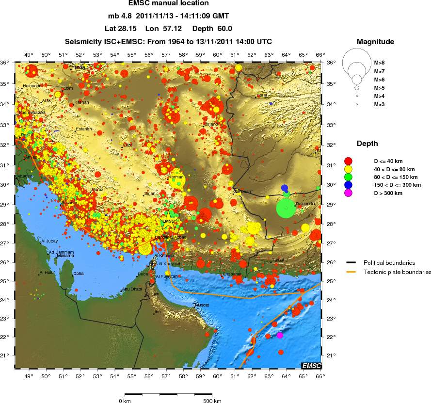 wide historical seismicity