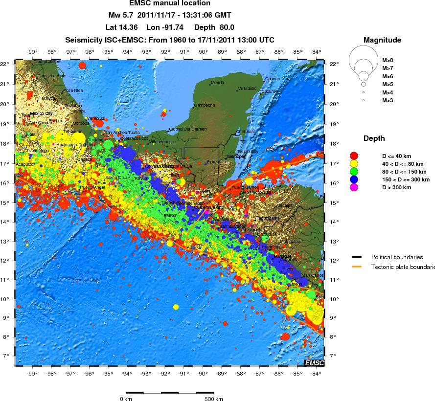 wide historical seismicity
