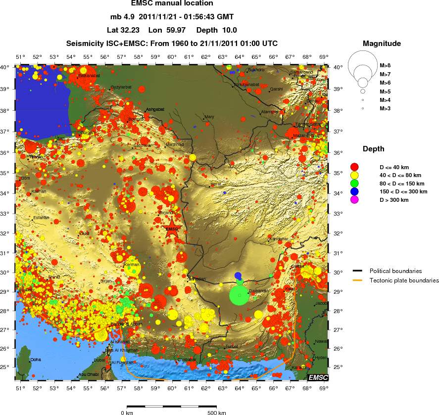 wide historical seismicity