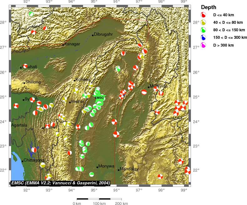 Regional moment Tensor