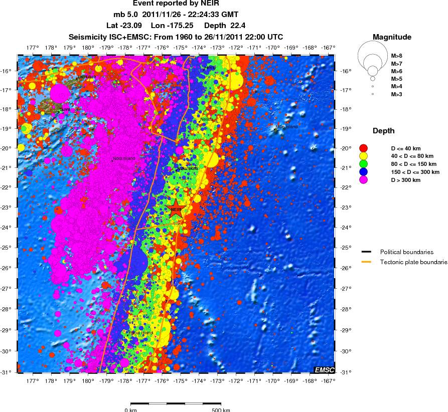 wide historical seismicity