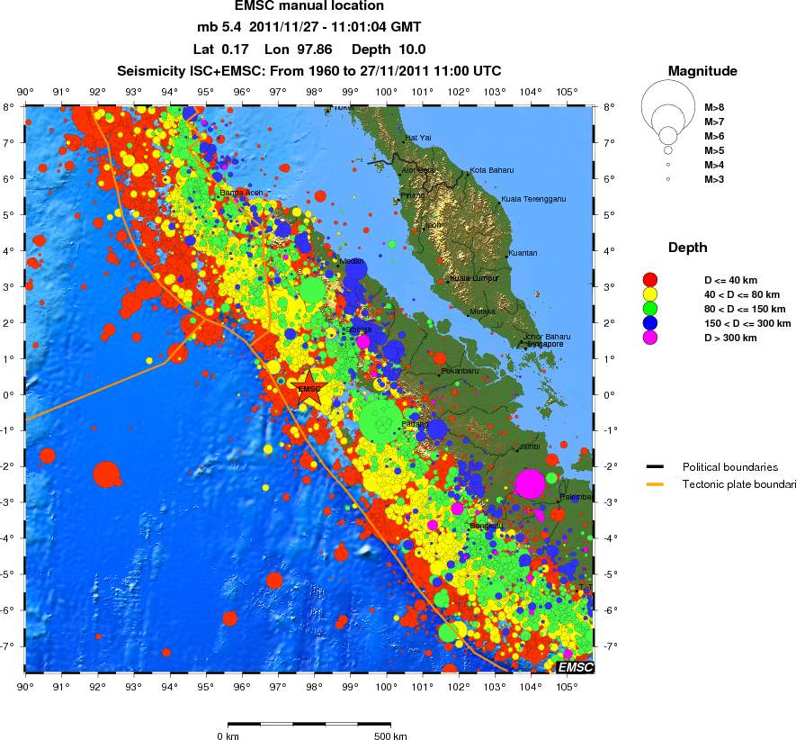 wide historical seismicity