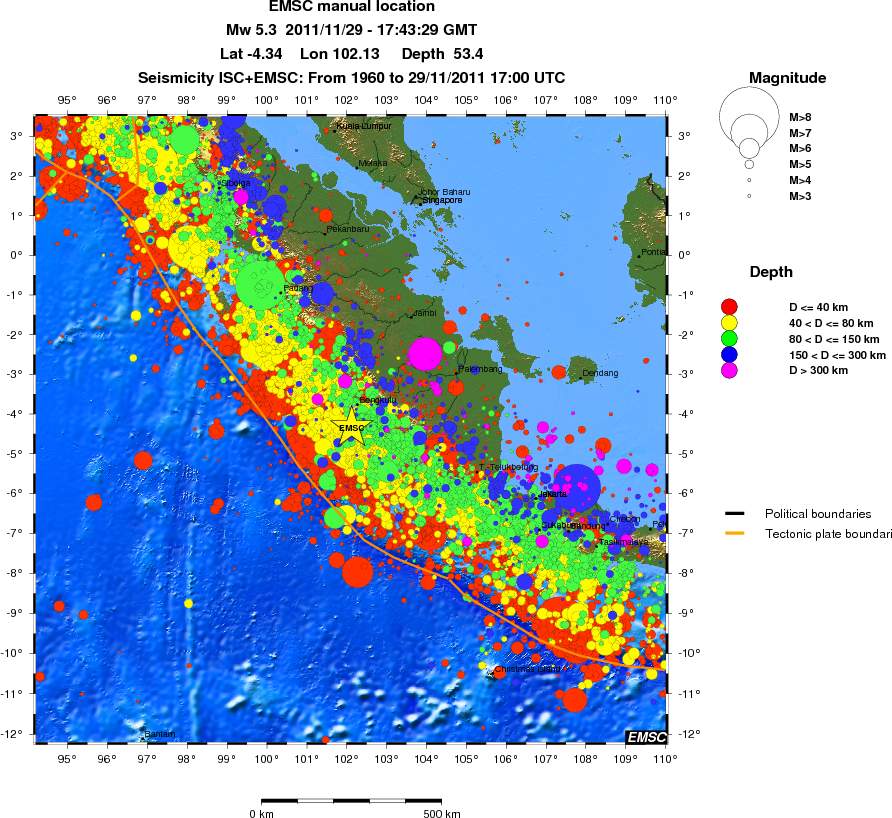 wide historical seismicity