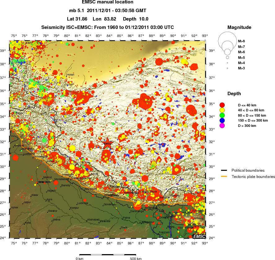 wide historical seismicity
