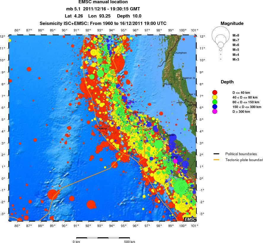 wide historical seismicity
