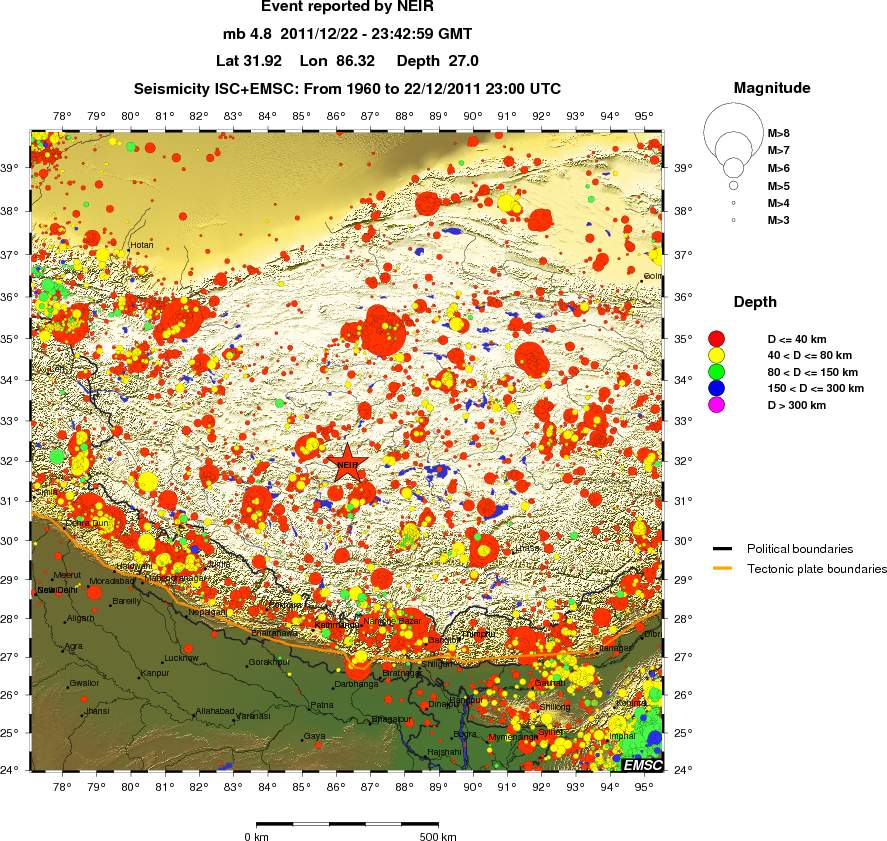 wide historical seismicity