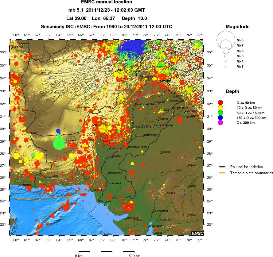 wide historical seismicity
