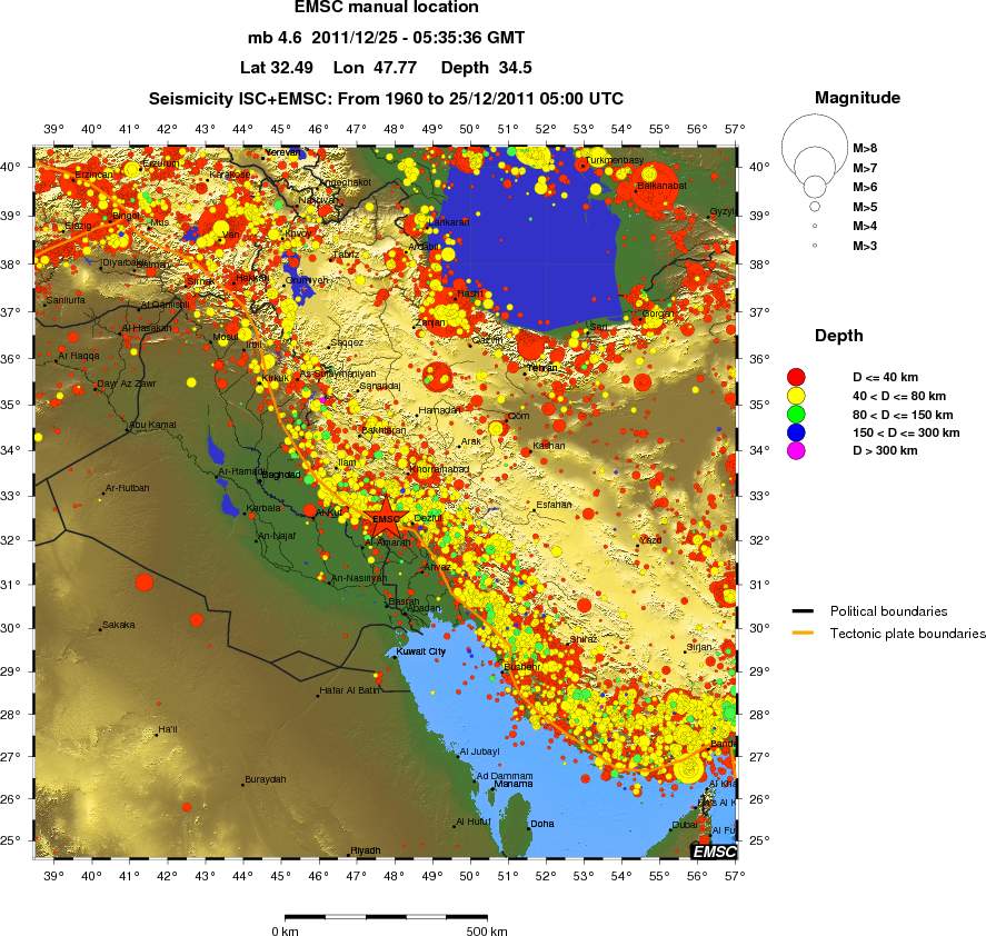 wide historical seismicity