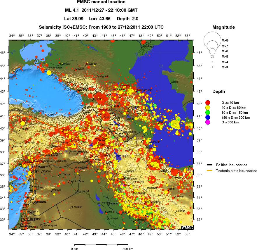 wide historical seismicity