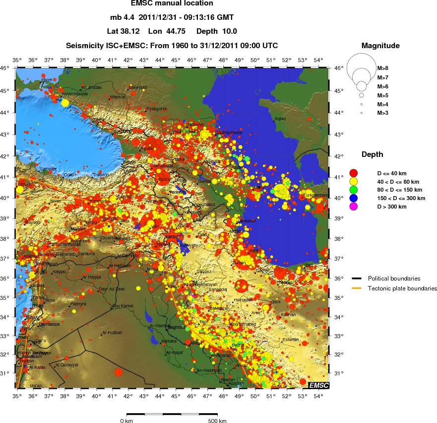wide historical seismicity