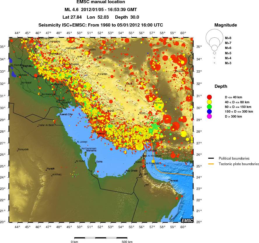 wide historical seismicity