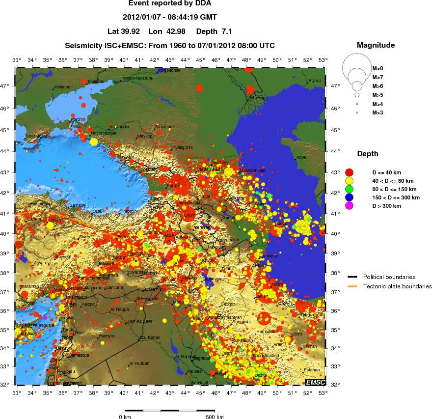 wide historical seismicity