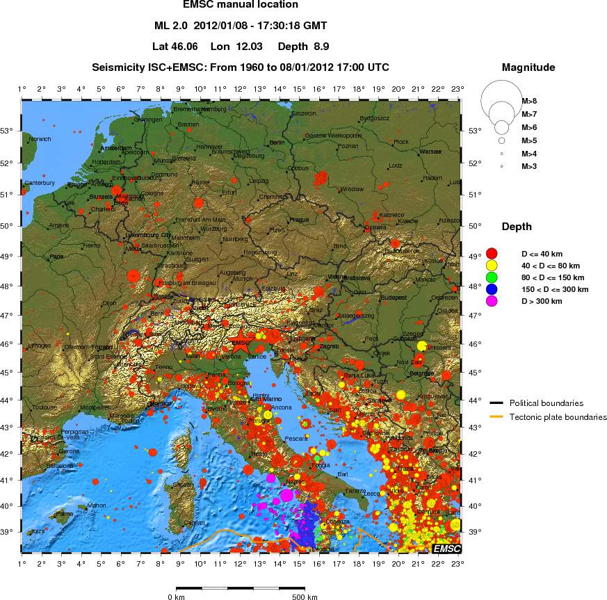 wide historical seismicity