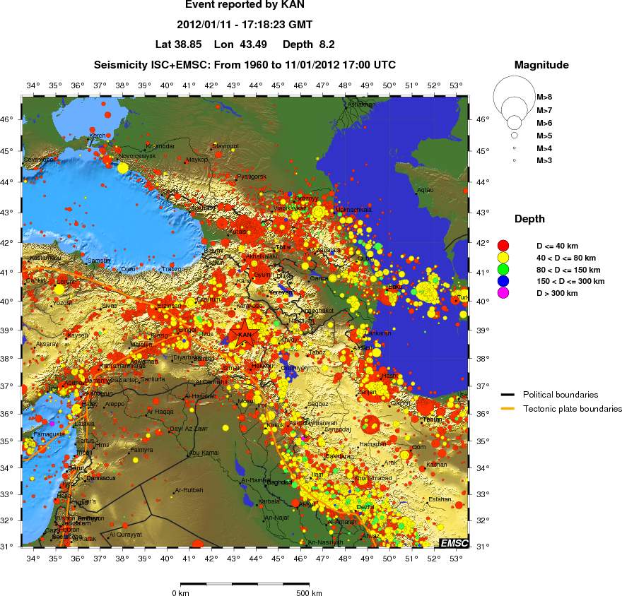 wide historical seismicity