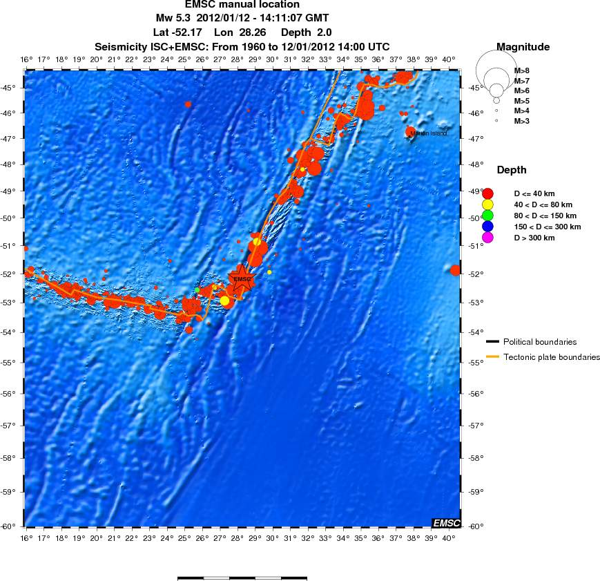 wide historical seismicity