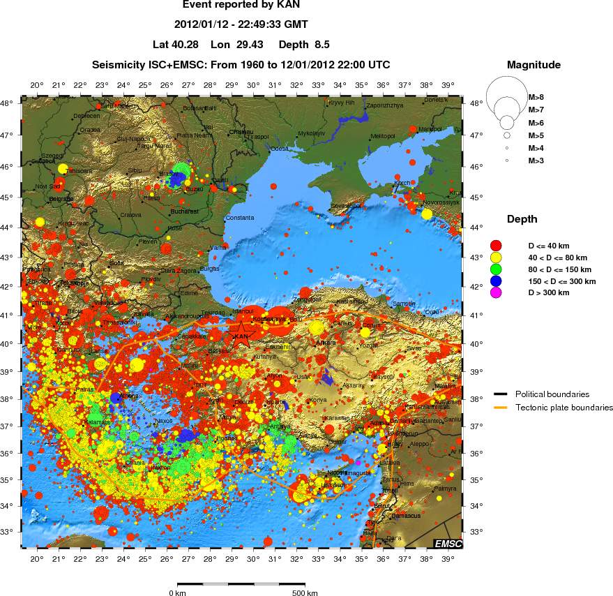 wide historical seismicity