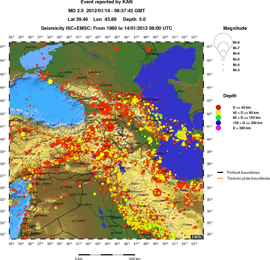 wide historical seismicity