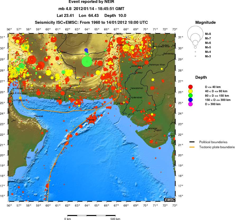 wide historical seismicity