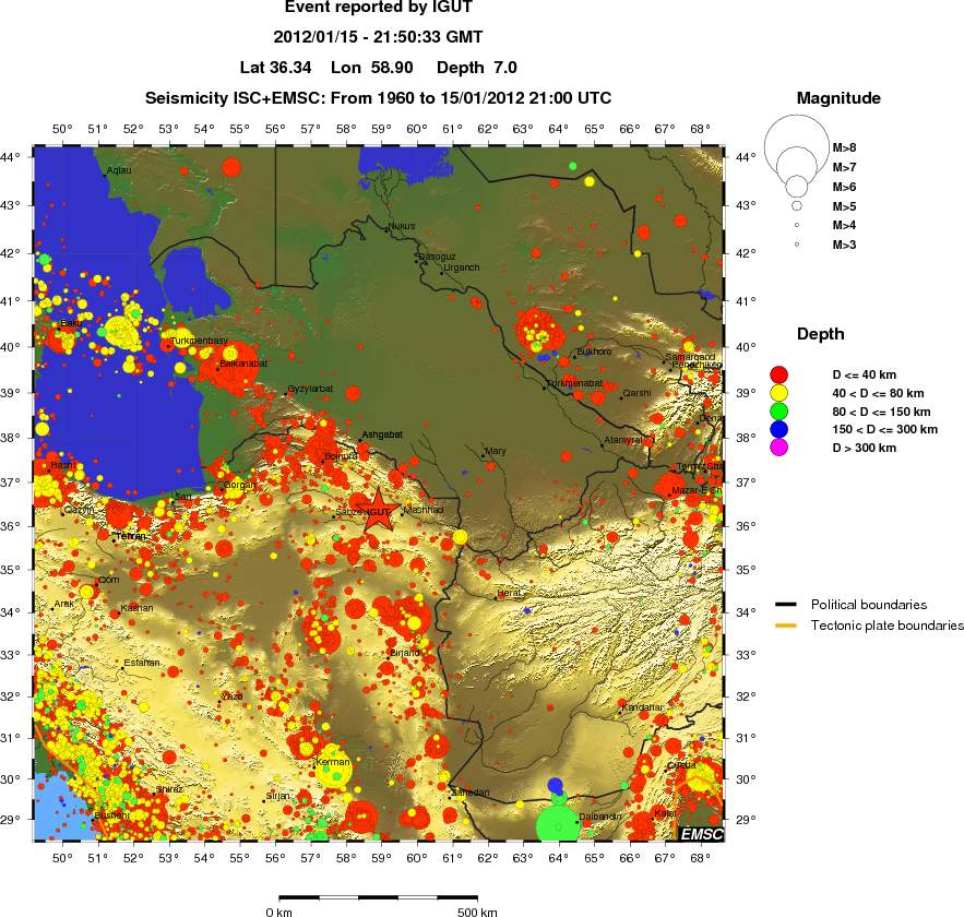 wide historical seismicity
