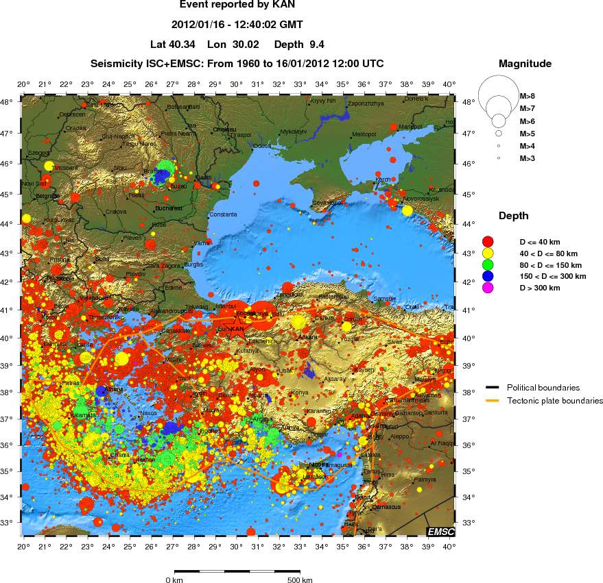 wide historical seismicity