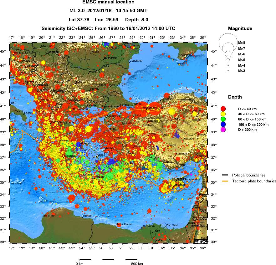 wide historical seismicity