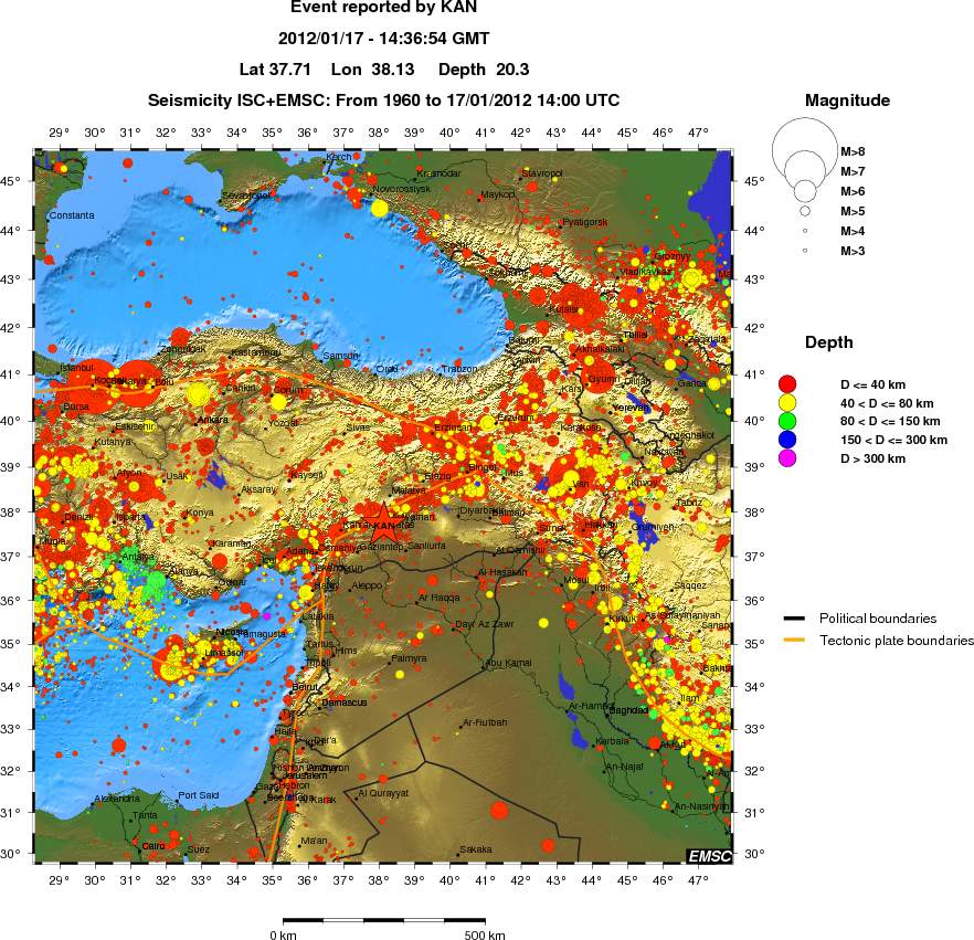 wide historical seismicity