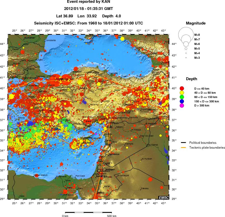 wide historical seismicity