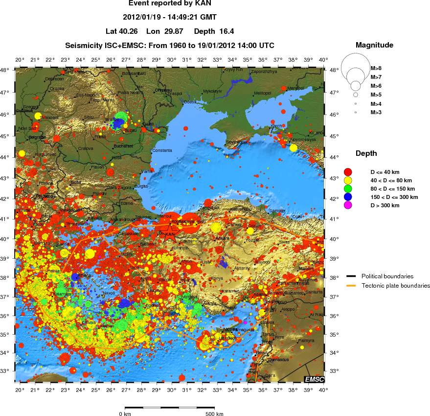 wide historical seismicity