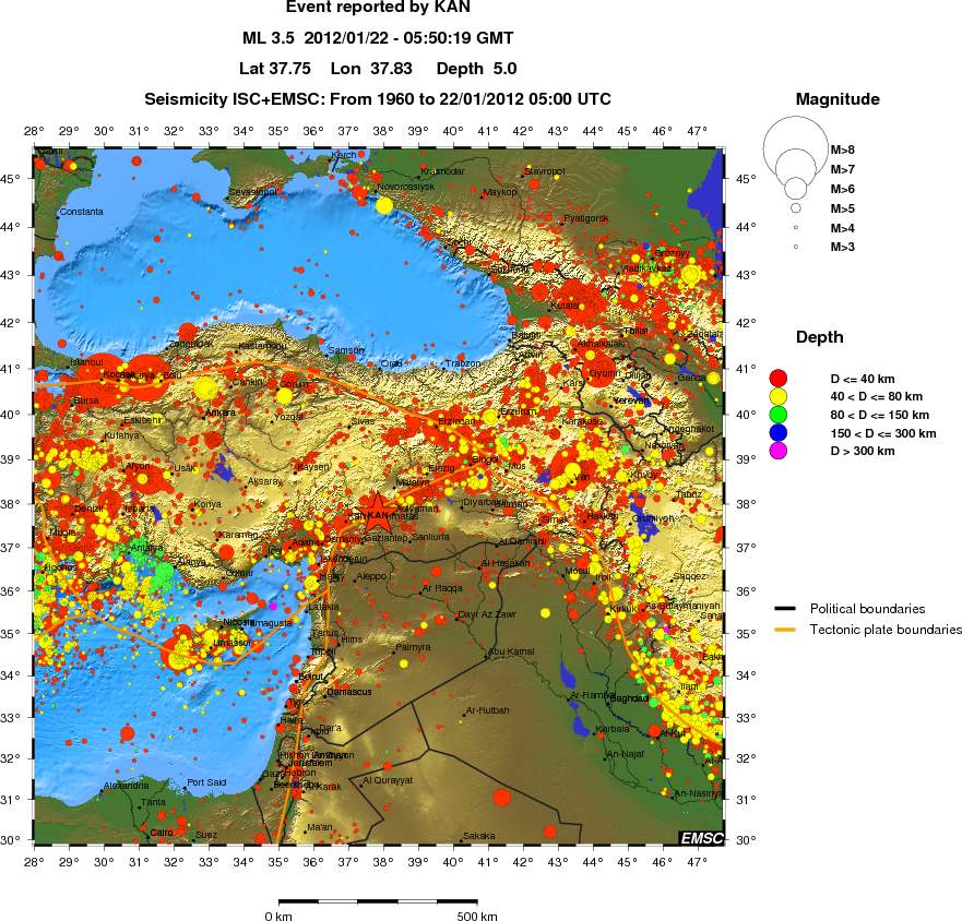 wide historical seismicity