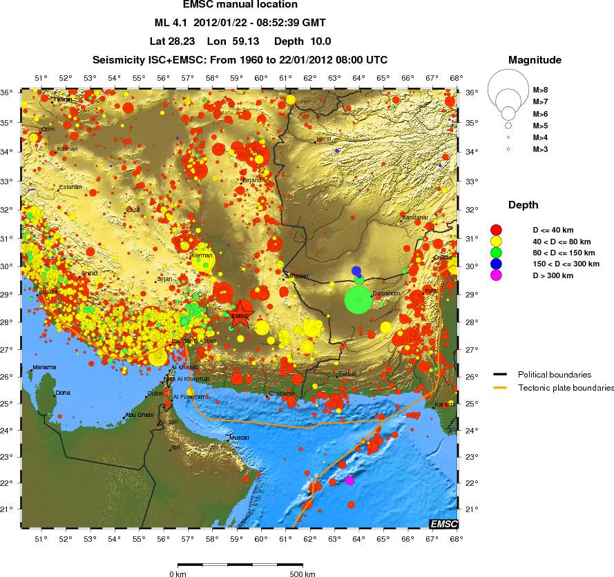wide historical seismicity