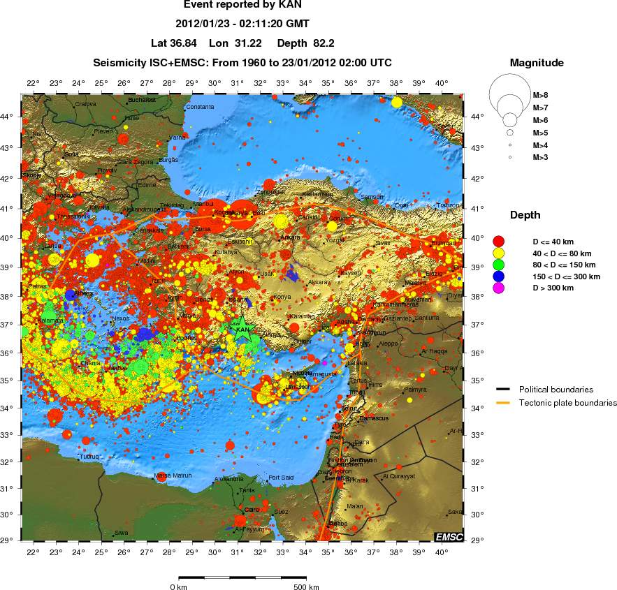 wide historical seismicity