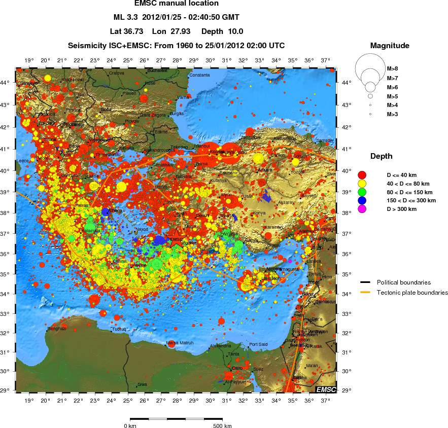 wide historical seismicity