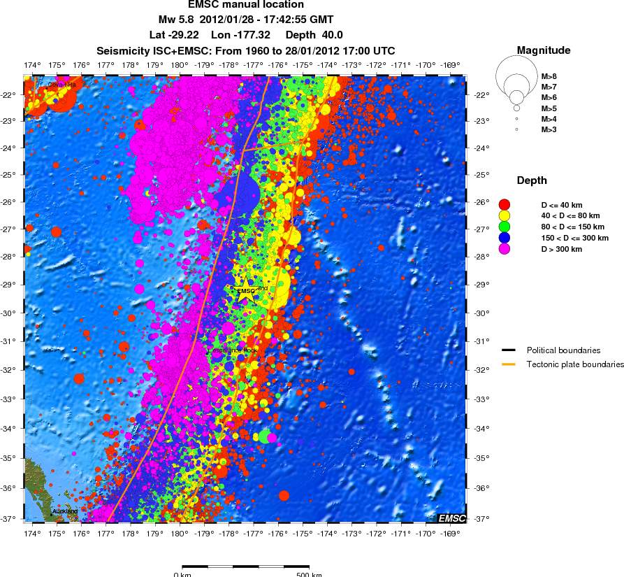 wide historical seismicity