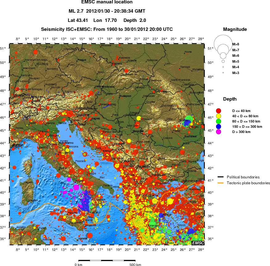 wide historical seismicity