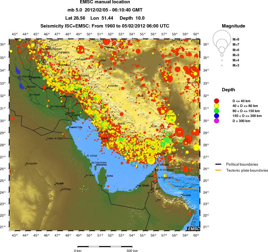 wide historical seismicity