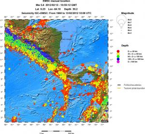 wide historical seismicity