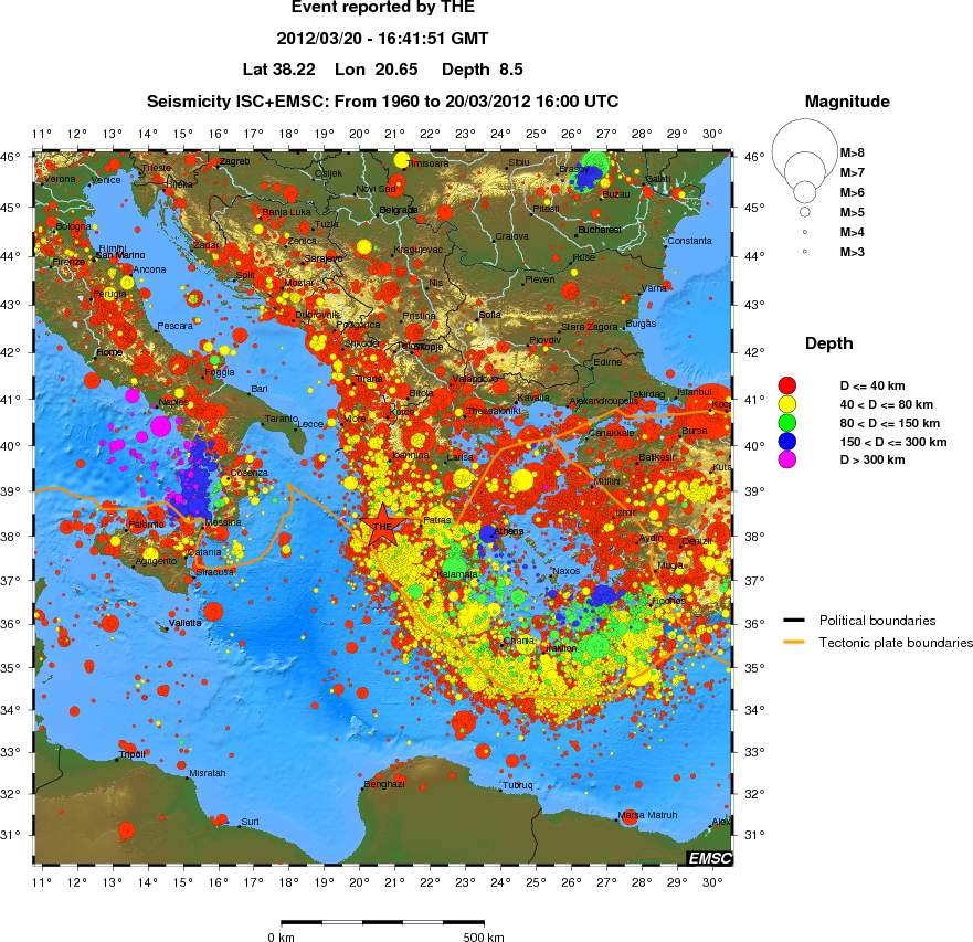 wide historical seismicity