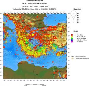 wide historical seismicity