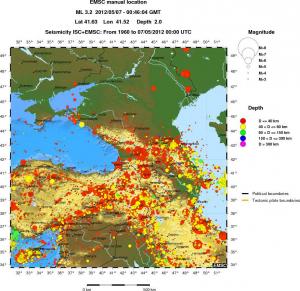 wide historical seismicity