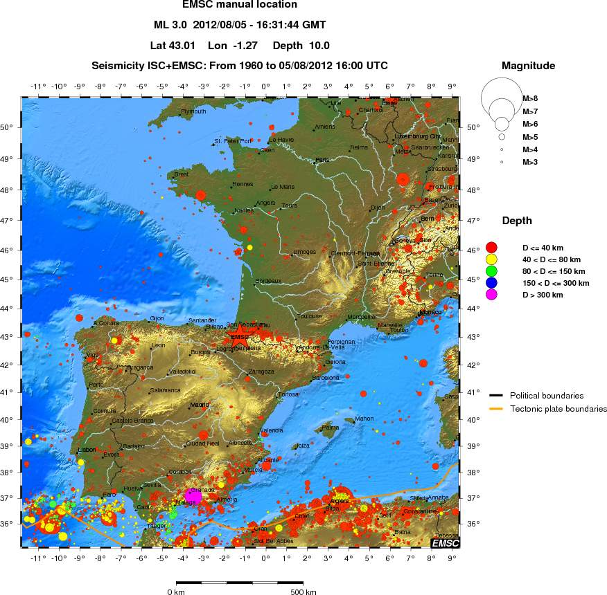 wide historical seismicity