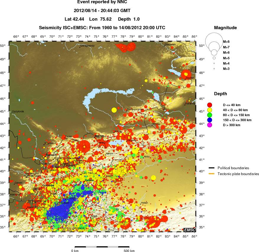 wide historical seismicity