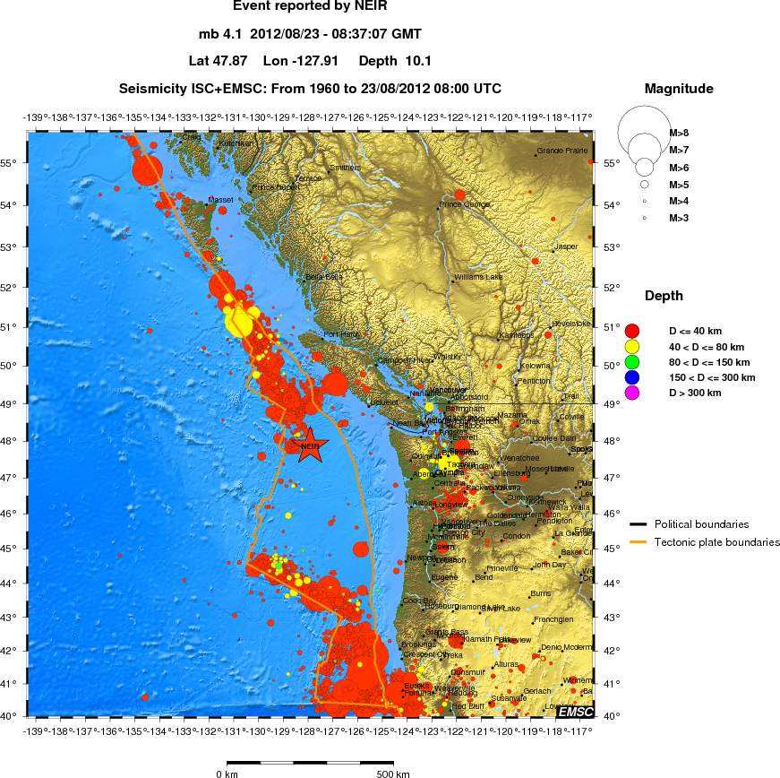 wide historical seismicity