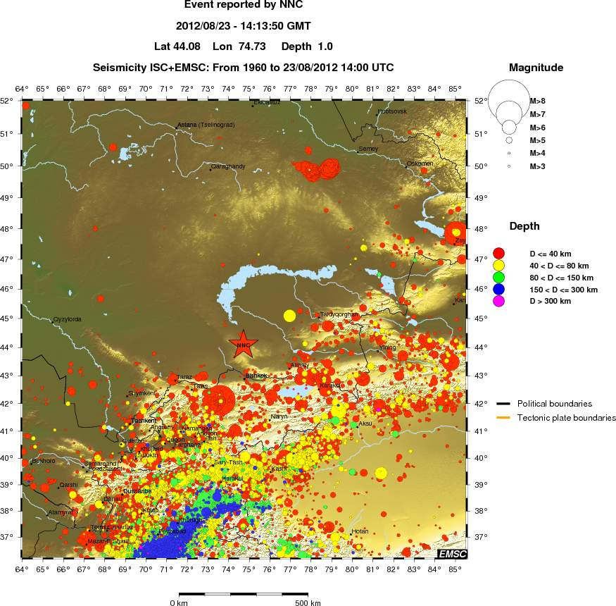 wide historical seismicity