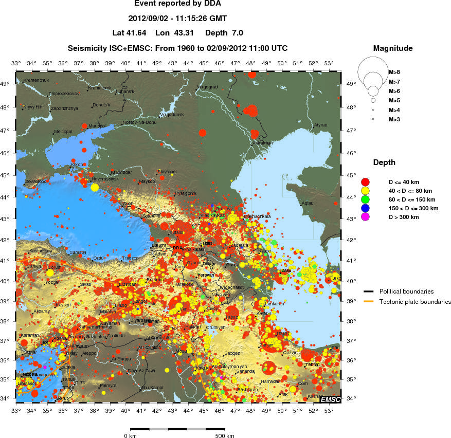 wide historical seismicity