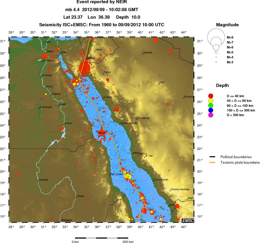 wide historical seismicity