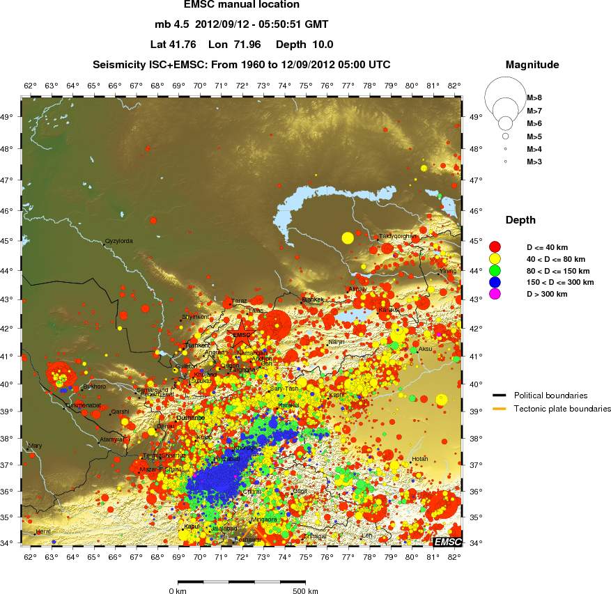 wide historical seismicity
