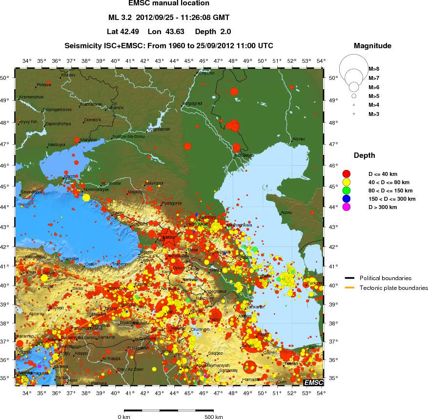 wide historical seismicity