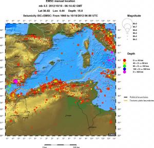 wide historical seismicity